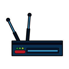 Fototapeta premium wifi router icon image vector illustration design 
