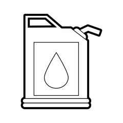 cannister oil industry related icon image vector illustration design  black line