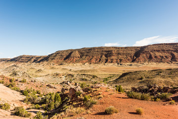 Fototapeta na wymiar Butte canyons in Goblin Valley State Park in Utah