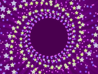 purple abstract background and stars