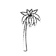 Beach palm tree icon vector illustration graphic design