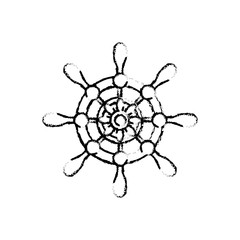 Steering ship boat icon vector illustration graphic design