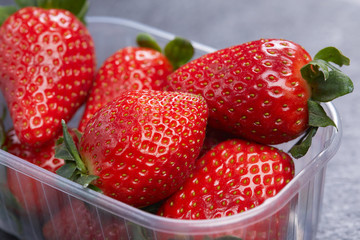 Beautiful and delicious fresh strawberries