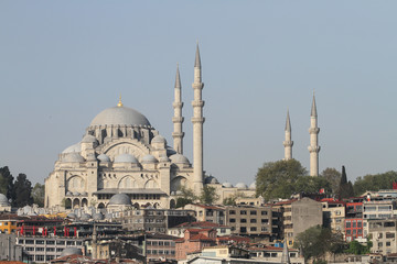 Fototapeta na wymiar Suleymaniye Mosque in Istanbul City
