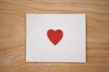 Heart printed envelope