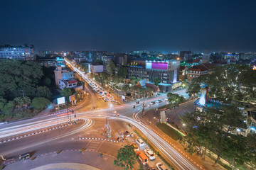 Fototapeta na wymiar Chiang Mai's downtown night view