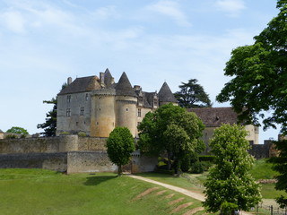 Fototapeta na wymiar Château de Fénelon en Dordogne