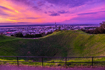 Twilight sky on mt.  eden
