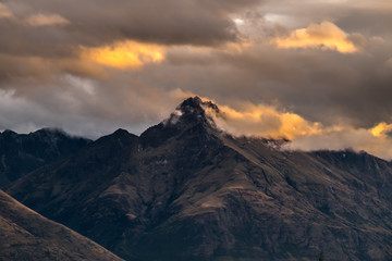 Obraz na płótnie Canvas Mount Nicholas in Queenstown, New Zealand
