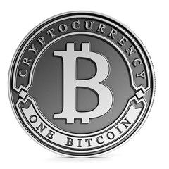 Sivler and Platinum Bitcoin coin