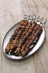 chinese spicy cumin lamb skewers, yang rou chuan