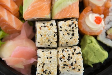 Sushi with salmon