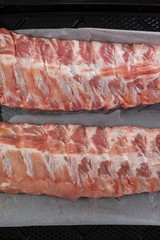 Beef ribs in black box