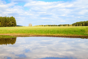 landscape with clouds