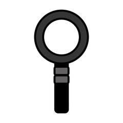 magnifying glass isolated icon vector illustration design