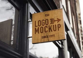 Store Brand Sign Mockup 6