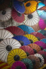 LAOS LUANG PRABANG NIGHTMARKET UMBRELLA