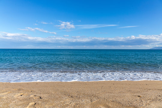 Beautiful beach, sea, sky, cloud