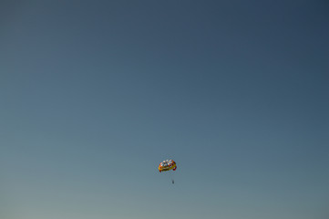 Paragliding in a Vast Sky, Tenerife, Spain