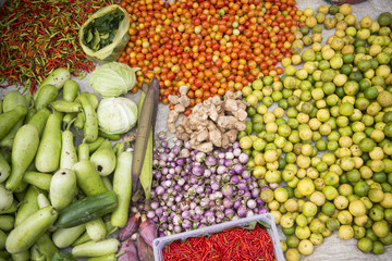 LAOS LUANG PRABANG MARKET FOOD