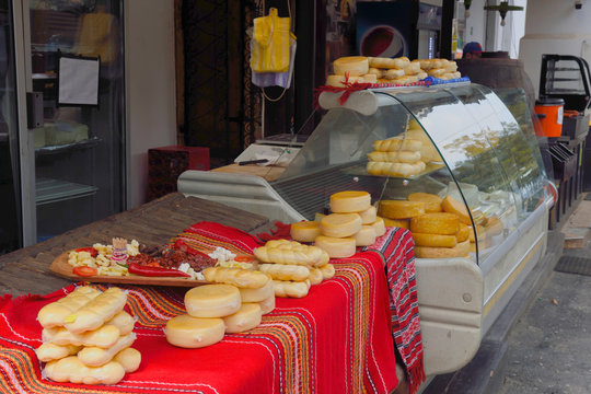 Typical Food In Bran, Transylvania, Romania