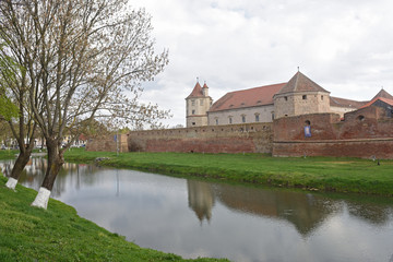Fototapeta premium Fagaras Fortress in Brasov County, Romania