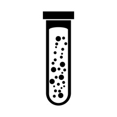 Test tube with liquid vector illustration design