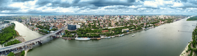 Obraz na płótnie Canvas Rostov-on-Don. Russia. aerial view, Panoramas of the city