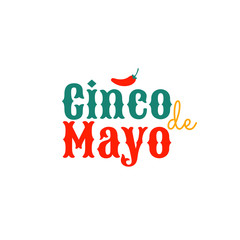 Cinco de mayo. Design element for greeting card