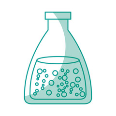 Test tube with liquid vector illustration design