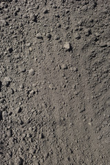 from the texture of the soil