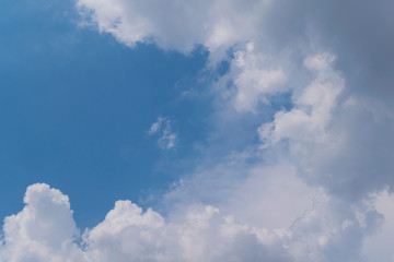 Beautiful of blue sky with white cloud for texture background. Concept idea background.