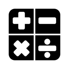 Fototapeta premium calculator math application icon vector illustration design