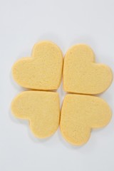 Close-up of heart shape cookies