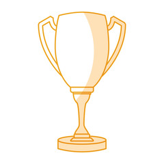 trophy cup isolated icon vector illustration design