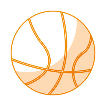 basketball balloon isolated icon vector illustration design