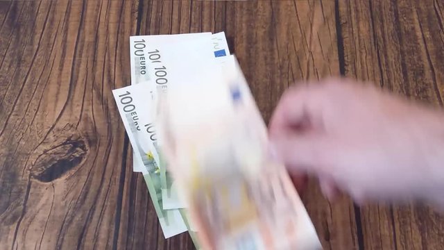 Euro banknotes
