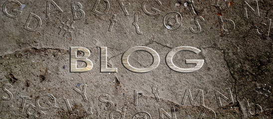 The header of a personal blog