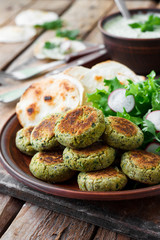 Chickpea falafel, national Arabic food