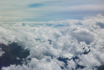Fototapeta premium Andes mounatins aerial landscape
