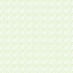 Fototapeta premium Seamless cross pattern in green color made of circles. Inspired of banknote, money design, currency, note, check or cheque, ticket, reward. Watermark security. Vector.