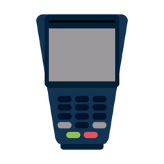 blank screen dataphone icon image vector illustration design