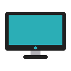 desk computer icon image vector illustration design 