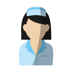 female nurse icon image vector illustration design 