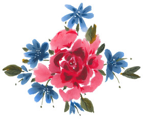 Watercolor flowers