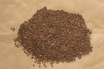 heap of dry leenseed