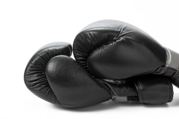 Fototapeta Boxing gloves close up on a white background obraz