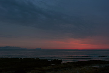 Mediterranean Sea at sunrise. Costa Blanca. Spain