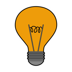 regular lightbulb icon image vector illustration design 