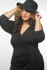Plus size african american woman